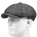 casquette béret homme tendance grise