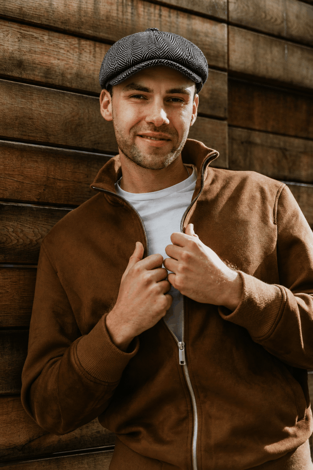 casquette béret homme tendance gris foncé | style gavroche – Image 5