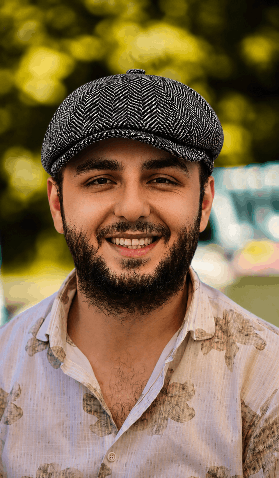 casquette béret homme tendance gris foncé | style gavroche – Image 4