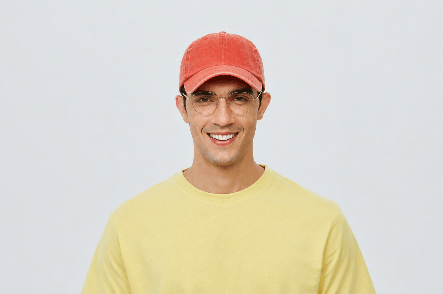 Casquette été homme en jean délavé orange – Image 4