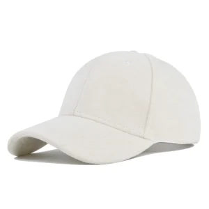 casquette baseball velours homme blanche