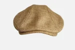 casquette homme d'été en lin kaki