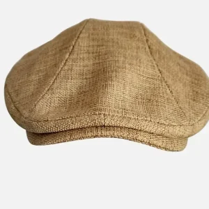 casquette homme d'été en lin kaki