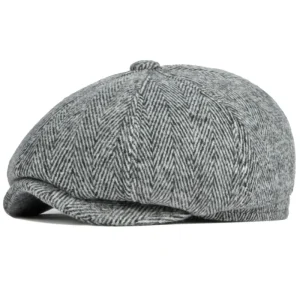 casquette hiver homme cache oreille gris blanc