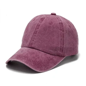 casquette été homme en jean délavé violet
