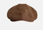 casquette homme d'été en lin café