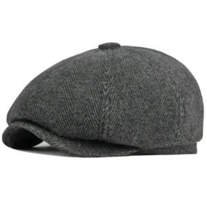 casquette hiver homme cache oreille gris foncé