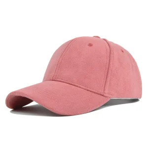 casquette baseball velours homme rose