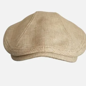 casquette moderne homme lin beige été