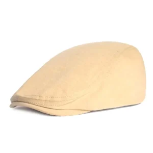 casquette plate velours homme beige