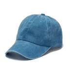 casquette été homme en jean délavé bleu lac