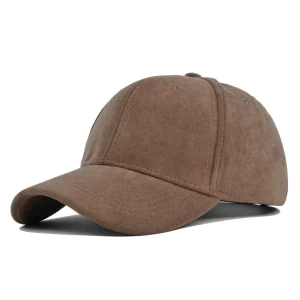casquette baseball velours homme café