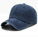 casquette été homme en jean délavé bleu marine