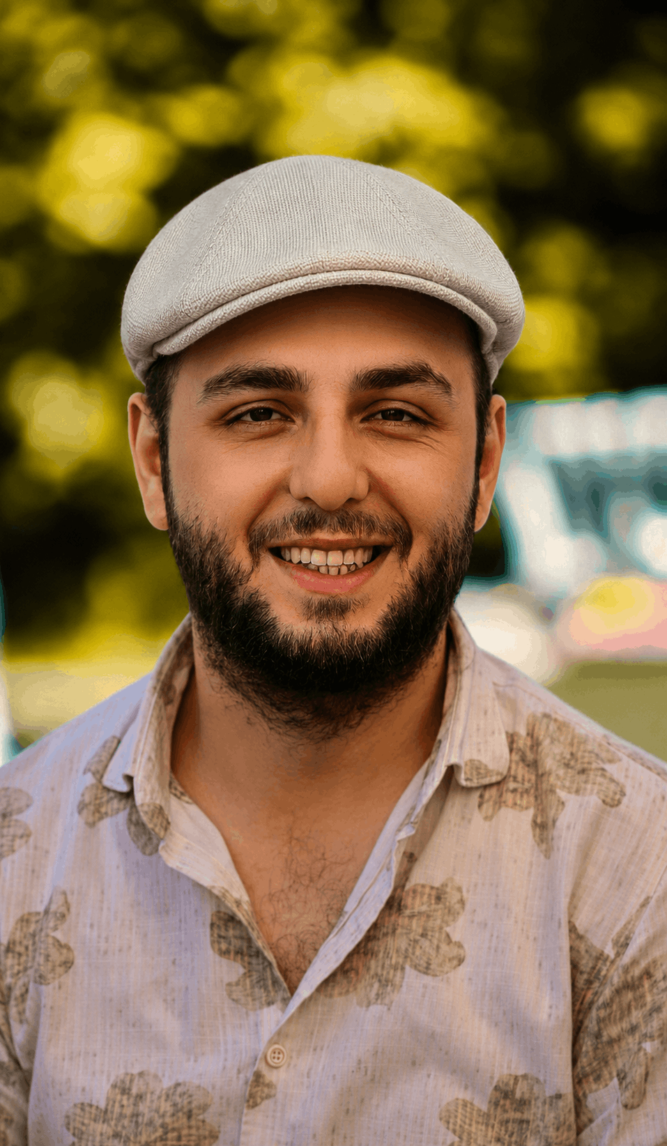 casquette moderne homme lin beige été|Style plat – Image 3